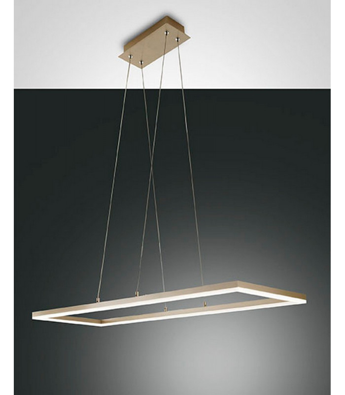Bard LED Integrated Pendant Ceiling Light Light Gold Matt Glass-1