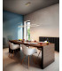 Bard LED Integrated Pendant Ceiling Light Light Gold Matt Glass-2