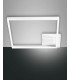 Bard Integrated LED Semi Flush Light White Glass-1