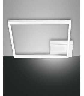 Bard Integrated LED Semi Flush Light White Glass-1