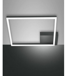 Bard Integrated LED Semi Flush Light Anthracite Glass