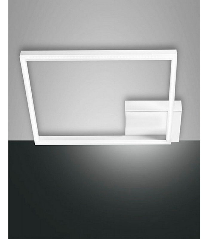 Bard Integrated LED Semi Flush Light White Glass