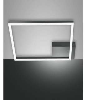 Bard Integrated LED Semi Flush Light Anthracite Glass