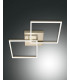 Bard Integrated LED Semi Flush Light Gold Matt Glass