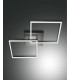 Bard Integrated LED Semi Flush Light Anthracite Glass