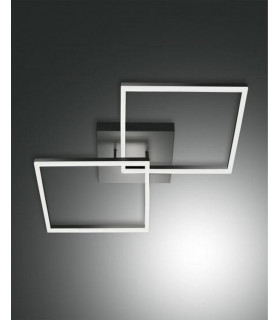 Bard Integrated LED Semi Flush Light Anthracite Glass