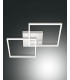 Bard Integrated LED Semi Flush Light White Glass