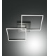 Bard Integrated LED Semi Flush Light Anthracite Glass