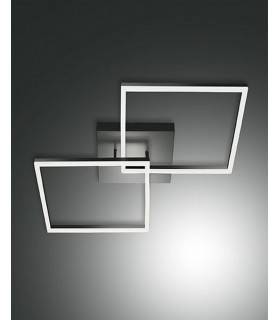 Bard Integrated LED Semi Flush Light Anthracite Glass