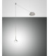 Isabella LED Dome Pendant Ceiling Lights Satin Aluminum Glass