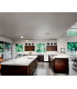 Isabella LED Cluster Pendant Ceiling Light Satin Aluminum Glass-2