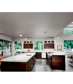 Isabella LED Cluster Pendant Ceiling Light Satin Aluminum Glass-2