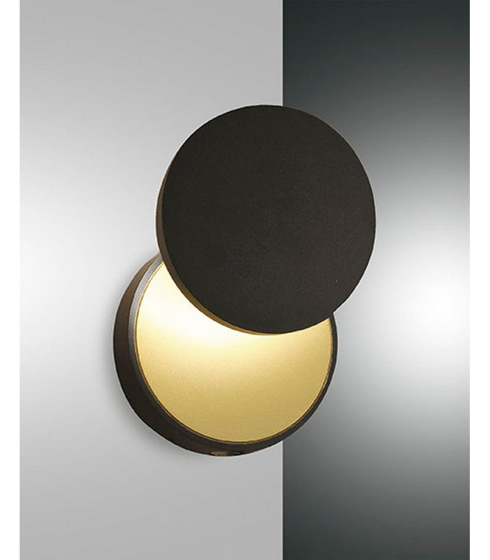 Ara Integrated LED Wall Light Black Glass-1