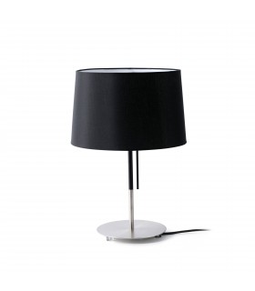 1 Light Table Lamp Black, Nickel, E27 - 1