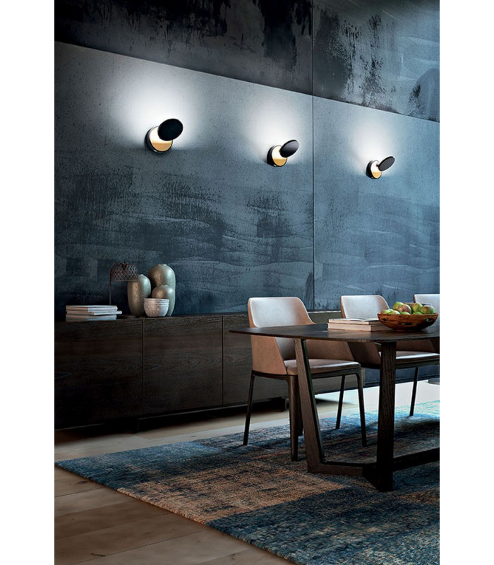 Ara Integrated LED Wall Light Black Glass-2