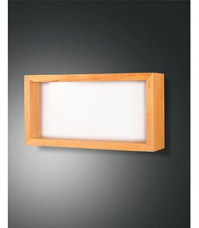 Window Integrated LED Wall Light Oak Glass-1