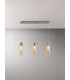 Sintesi Straight Bar Pendant Ceiling Light Amber Glass E27-2