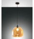 Maia Dome Pendant Ceiling Lights Amber Glass E27