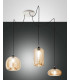 Fiona Cluster Pendant Ceiling Light Amber Glass E27-1