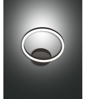 Giotto Integrated LED Wall Light Black Glass
