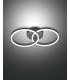 Giotto Integrated LED Wall Light Black Glass