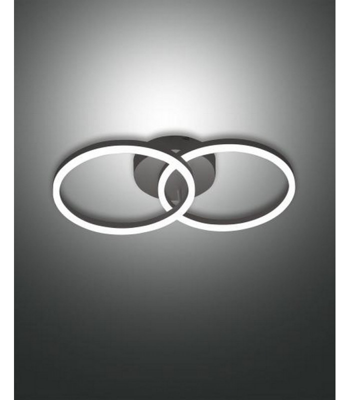 Giotto Integrated LED Wall Light Black Glass