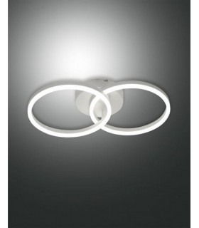 Giotto Integrated LED Wall Light White Glass