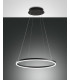 Giotto LED Integrated Pendant Ceiling Light Light Black Glass