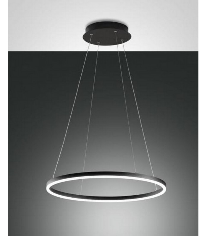 Giotto LED Integrated Pendant Ceiling Light Light Black Glass