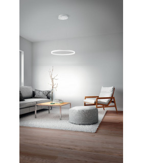 Giotto LED Integrated Pendant Ceiling Light Light White Glass-2