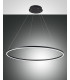 Giotto LED Integrated Pendant Ceiling Light Light Black Glass