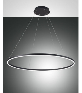 Giotto LED Integrated Pendant Ceiling Light Light Black Glass
