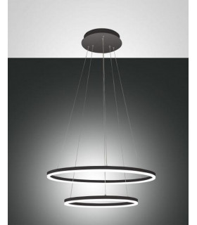 Giotto LED Integrated Pendant Ceiling Light Light Black Glass-1