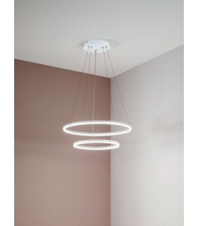 Giotto LED Integrated Pendant Ceiling Light Light White Glass-2