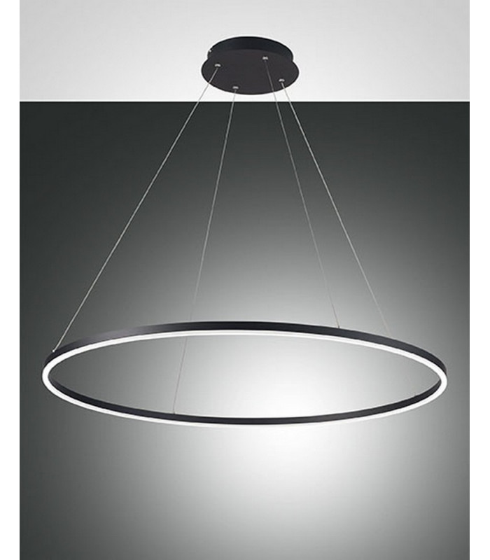Giotto LED Integrated Pendant Ceiling Light Light Black Glass