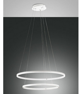 Giotto LED Integrated Pendant Ceiling Light Light White Glass