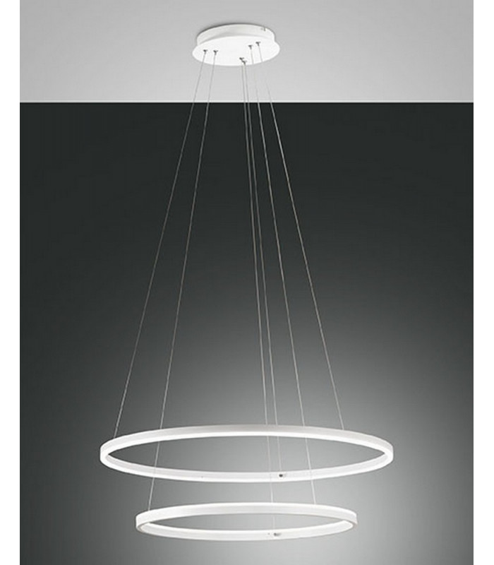 Giotto LED Integrated Pendant Ceiling Light Light White Glass
