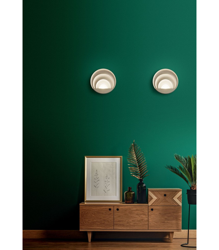 Sunrise Integrated LED Wall Light Gold Matt Glass-2