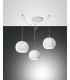 Corvara Cluster Pendant Ceiling Light White Glass E27-1