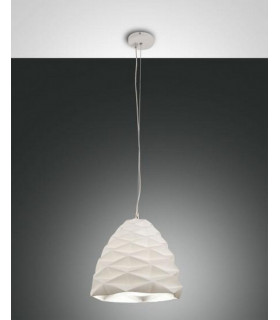 Duchessa Dome Pendant Ceiling Lights White Glass E27-1