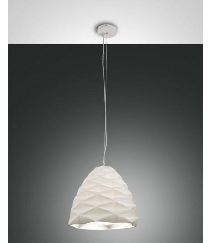 Duchessa Dome Pendant Ceiling Lights White Glass E27-1