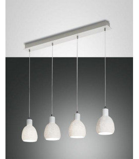 Marina Straight Bar Pendant Ceiling Light White Glass E27-1