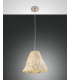 Crumple Dome Pendant Ceiling Lights Khaki Glass E27