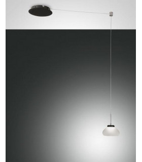 Arabella LED Dome Pendant Ceiling Lights White Glass