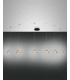 Arabella LED Cluster Pendant Ceiling Light Amber Glass-1