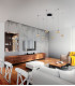 Arabella LED Cluster Pendant Ceiling Light Amber Glass-2