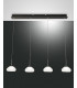 Arabella LED Straight Bar Pendant Ceiling Light White Glass-1