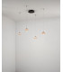 Arabella LED Cluster Pendant Ceiling Light Amber Glass-2