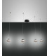 Arabella LED Cluster Pendant Ceiling Light Transparent Grey Glass-1