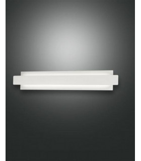Regolo Integrated LED Wall Light White Glass-1